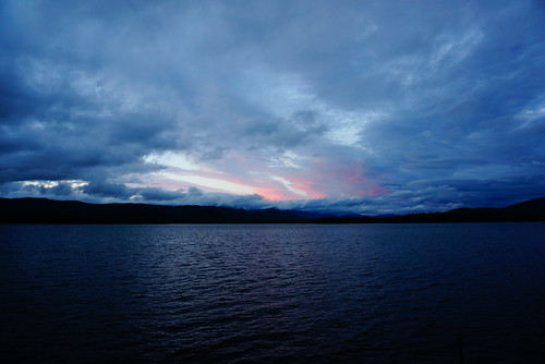blue sunset lake water newhampshire nh squam