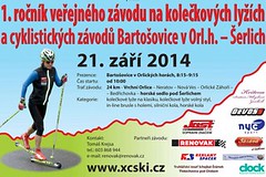 1.ročník závodu kolečkových lyží a cyklistického závodu - Bartošovice