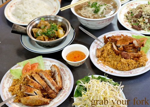 Crispy chicken, pho and Vietnamese food at Pho Toan Thang, Flemington