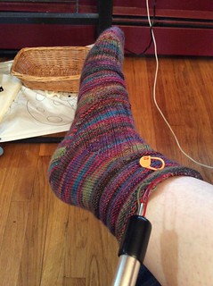 Mojo sock - right foot almost done