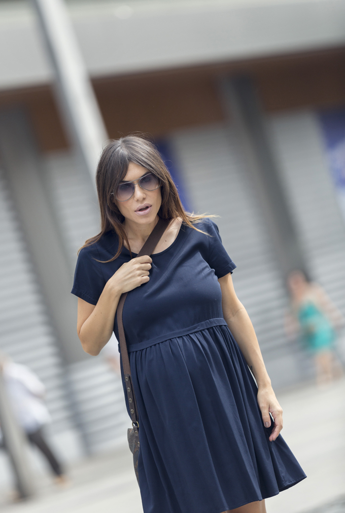 street style barbara crespo blue dress C&A new collection fashion blogger outfit blog de moda