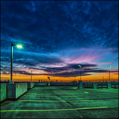 sky cloud toronto ontario canada sunrise dawn parking sunnybrook