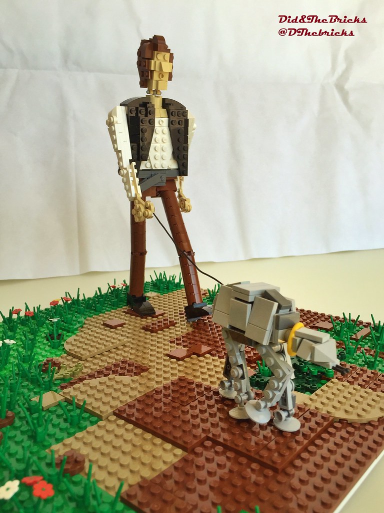 Han Solo walks with ATAT