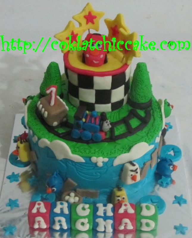 Kue ulang tahun cars dan thomas