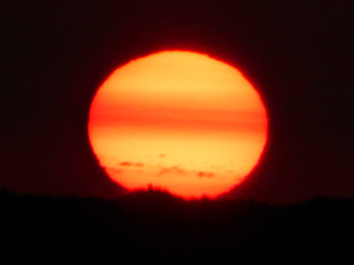 sunset orange sun waddensea zomer2014