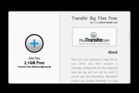 PlusTransfer.com: lehký přenos velkých souborů