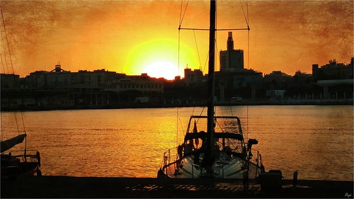 sunset españa textura skyline puerto atardecer mar mediterraneo barco andalucia malaga horizonte puestasol muelleuno