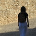 Ibiza - white,black,me,girl,walking,ibiza,backpack
