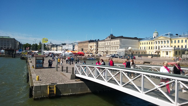 Average Finns walking in the capital.