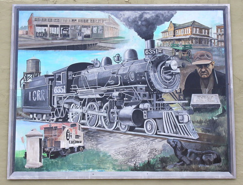 ic mural kentucky ky princeton steamtrain steamlocomotive 6351 icrr caldwellcounty bmok bmok2