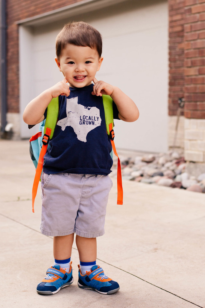 cute & little | dylan's first day of preschool