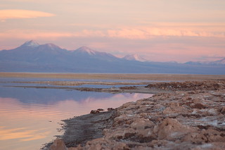 Sunset at Laguna Tebinquinche, San Pedro de Atacama, Chile