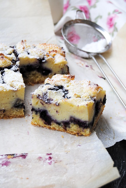 Ricotta and Blueberry Squares