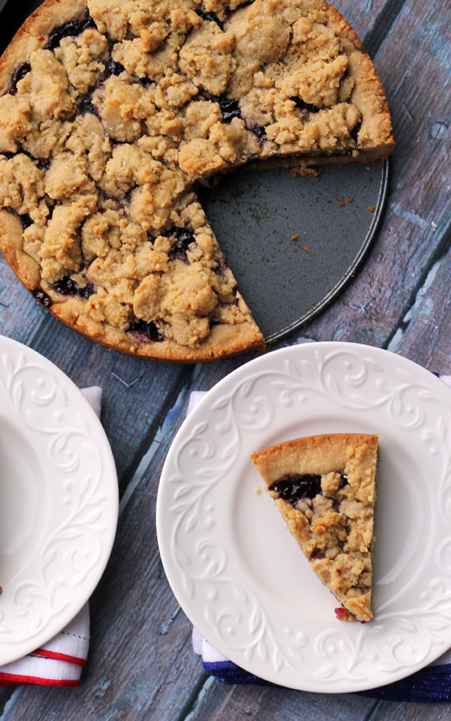 Peanut Butter and Jelly Linzer Torte | Joanne Eats Well With Others