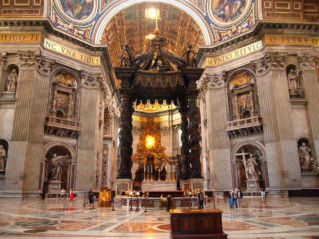 Inside St. Peter's Basilica