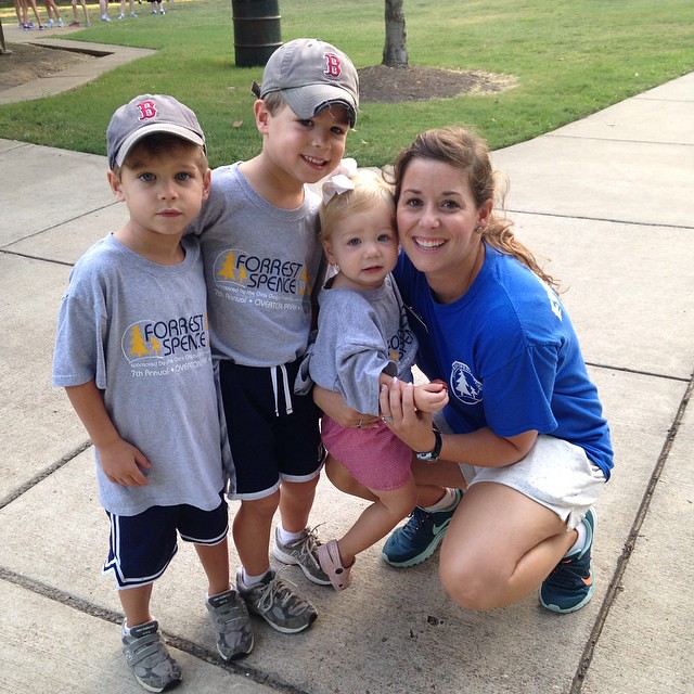 My little loves!  So proud to be their mommy and mommy to sweet Forrest!  Awesome #forrestspence5k!