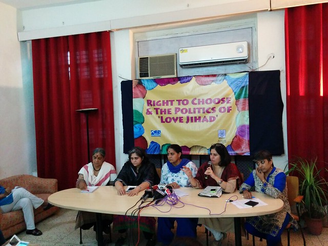 Women activists hold press conference condemning love Jihad ‘myth’, say individuals have right to choose
