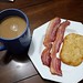 Good morning!!  Baked Bacon and Hashbrowns for #breakfast #sundaymornings #happiness