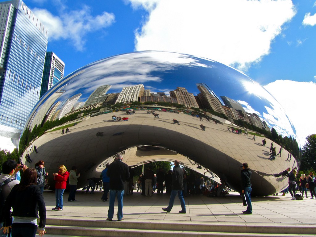 The Cloud Gate (AKA The Bean) in Chicago
