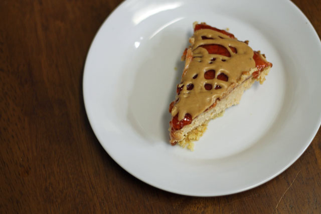 Peanut butter and jelly pie with Saltine Crust