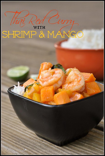 Thai Red Curry with Shrimp and Mango 1