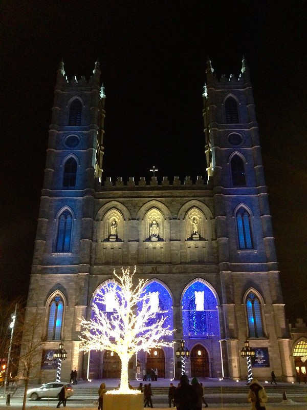 Notre Dame Basilica Night View