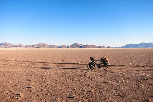 Biking in the desert