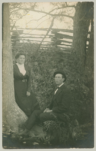 Man and Woman in woods