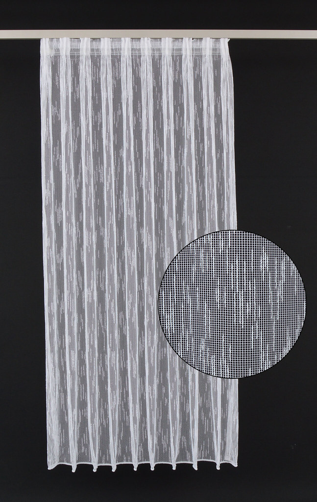 Store grob transparent Vorhang Maßanfertigung Ösenband Faltenband  Kräuselband