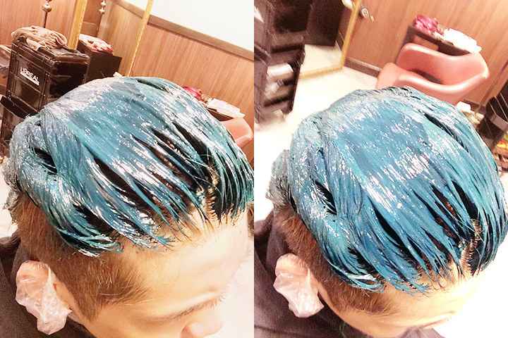 dyeing green hair typicalben