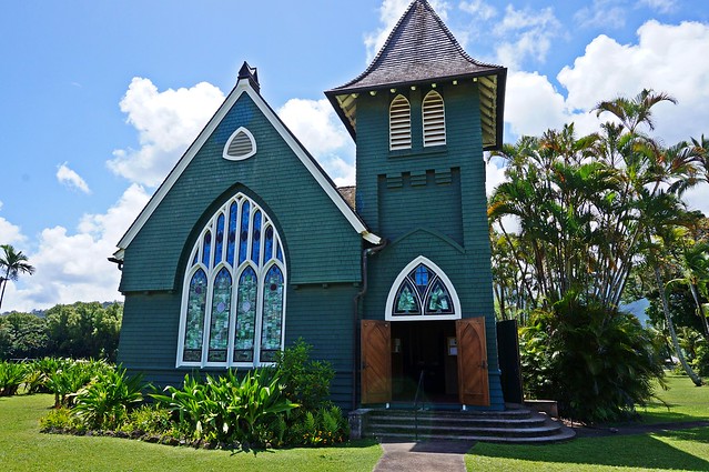 beautiful green church