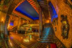 Tampa Theatre Lobby Fisheye Merge Glow