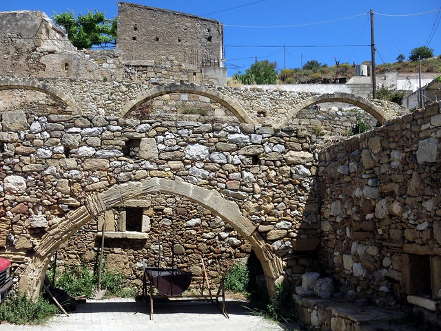 Hellenistic/Roman remains in the present day village, Polyrinia, western Crete