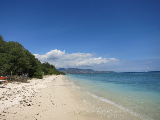 La spiaggia di Gili Meno, Isole Gili, Indonesia