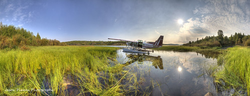panorama river nt pano nwt panoramic caravan northwestterritories hdr seaplane cessna floatplane airtindi c208 tazin cgaty