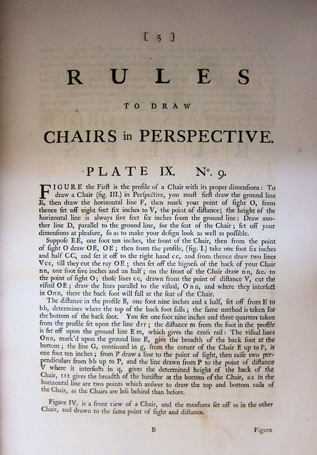 chippendale chairs in perspective text