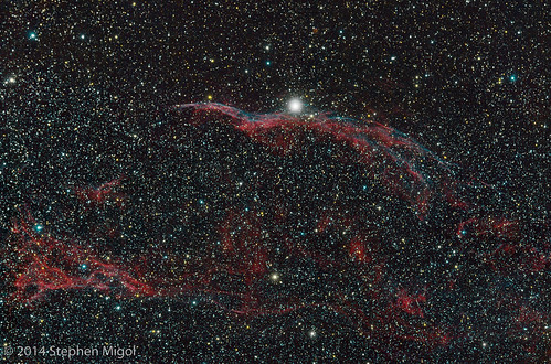 pentax astrophotography astronomy astrophoto cygnus veilnebula ngc6960 smigol pentaxk10d stephenmigol filamentarynebula laceworknebula goldenstatestarparty copyright2014 gssp2014