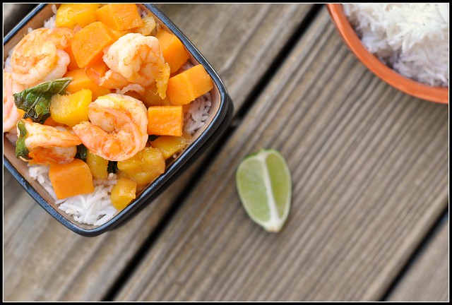 Thai Red Curry with Shrimp and Mango 2