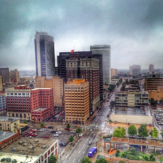 It's a rainy day in T-Town!  #downtowntulsa #oklahoma #igersok #rain #myoklahoma