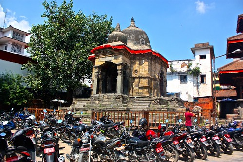 this temple is popular with the motorcyclists
