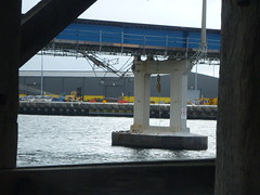 Damaged Fremantle railway bridge