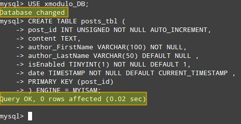 Mysql create table primary key