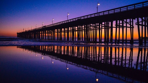 california sunset reflection beach outdoors ventura venturacounty venturapier nikond5100