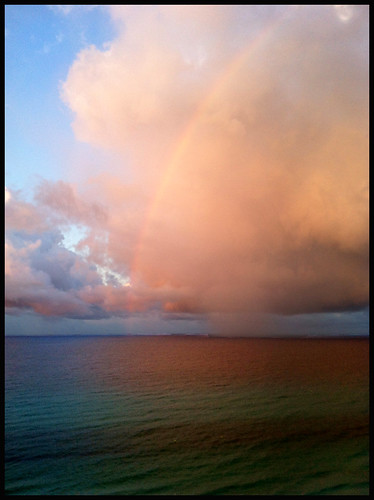 gulfofmexico rainbow skies florida september panamacitybeach iphone 2014 lamarstyle clouuds