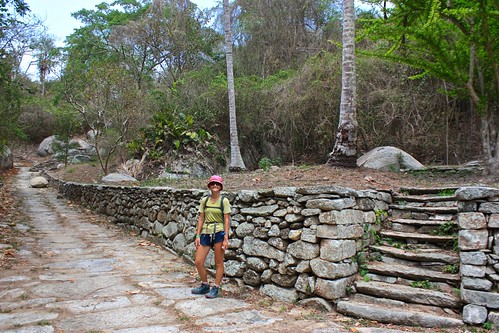 Lina at one of the sites of Pueblito