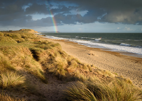 hengistbury head beach sunset rainbow the needles dorset nikon d750 1635 leefilters stu meech