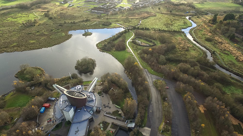 ballymena northernireland unitedkingdom dji phantom 3 pro drone quadcopter aerial view gb