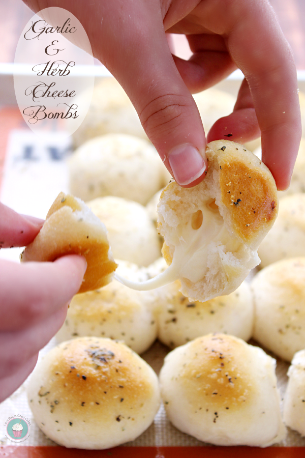 Garlic & Herb Cheese Bombs with cheese.