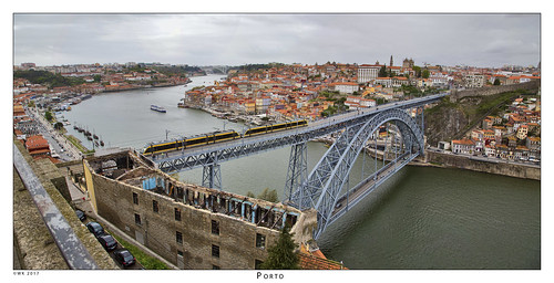 porto portugal bridge panorama oporto