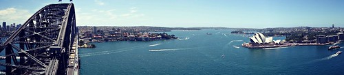 ocean travel bridge sea summer panorama sunshine harbour sydney australia operahouse sydneyoperahouse